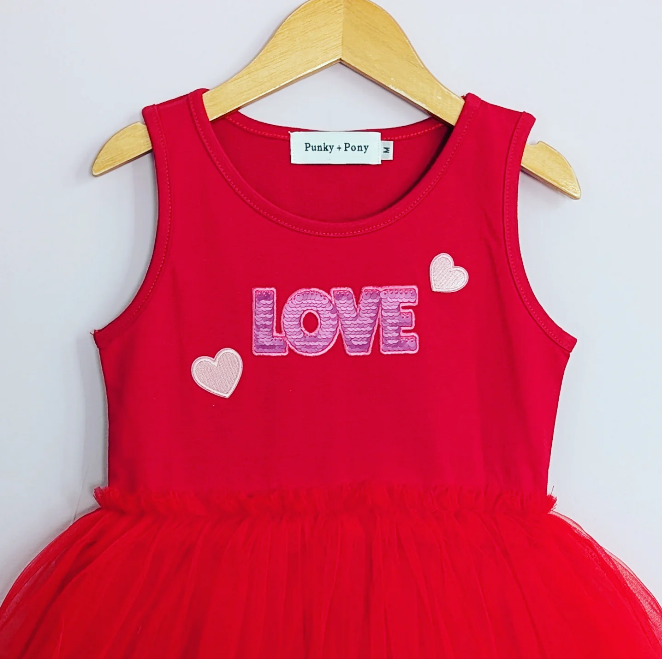 Valentine's Tutu Tank Dress - LOVE and Hearts